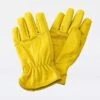 Men's Lux Leather Gloves K&S Large Yellow