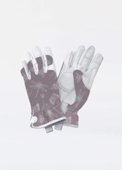Med Prpl Fbugs Leather Gloves Kent & Stowe