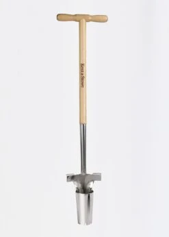 K & S Stainless Steel Long Handled Bulb Planter