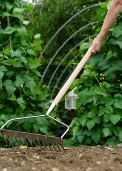K & S Stainless Steel Long Handled Soil Rake -Outdoor Garden Care Shop search 1322