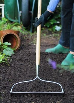 K & S Stainless Steel Long Handled Soil Rake -Outdoor Garden Care Shop search 1323