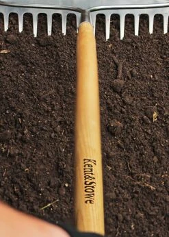 K & S Stainless Steel Long Handled Soil Rake -Outdoor Garden Care Shop search 1324