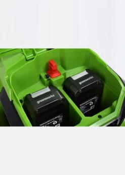 Greenworks 48v 46cm Lawnmower With Batteries & Dual Charger -Outdoor Garden Care Shop search 1503