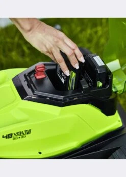 Greenworks 48V 41cm (16") Lawnmower With Batteries & Charger -Outdoor Garden Care Shop search 1676
