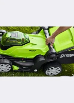 Greenworks 48V 41cm (16") Lawnmower With Batteries & Charger -Outdoor Garden Care Shop search 1677