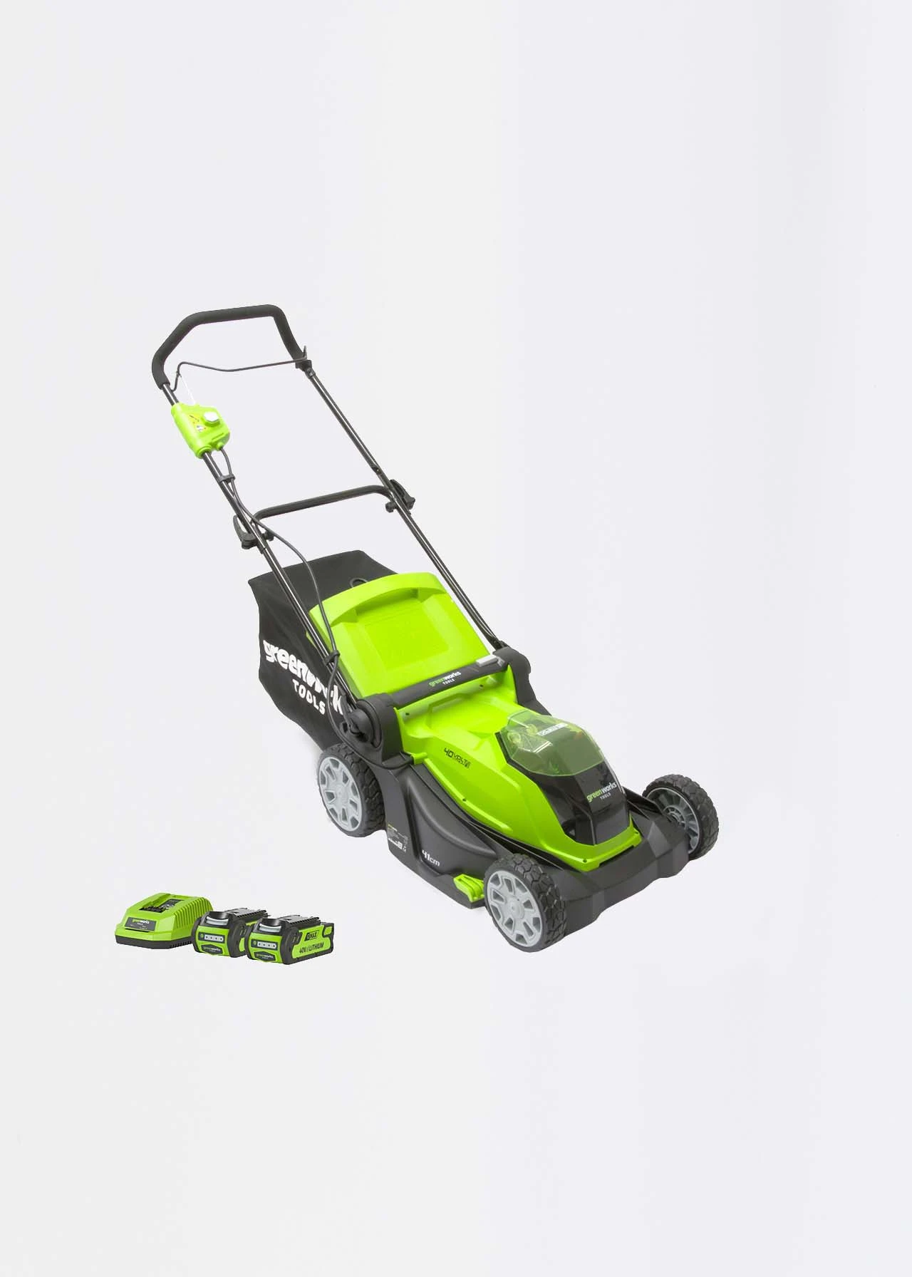 Greenworks 41cm Cordless Rotary Lawnmower 1 Greenworks 41cm Cordless Rotary Lawnmower