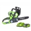 Greenworks 40V Cordless Chainsaw With 2Ah Battery & Charger