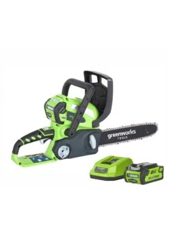 Greenworks 40V Cordless Chainsaw With 2Ah Battery & Charger