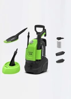 Greenworks 1500w Pressure Washer With Patio Head And Brush