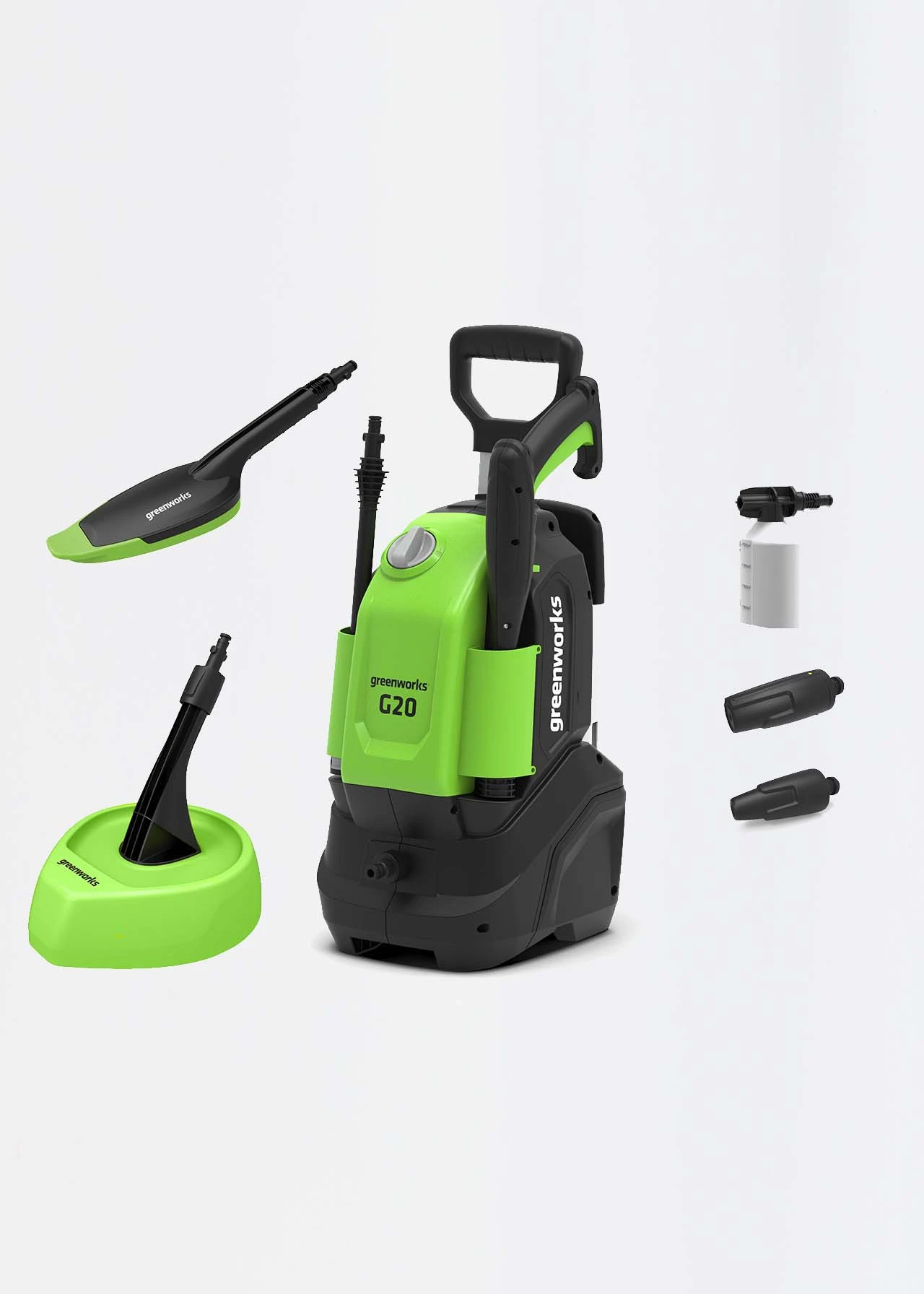 Greenworks 1500w Pressure Washer With Patio Head And Brush 1 Greenworks 1500w Pressure Washer With Patio Head And Brush