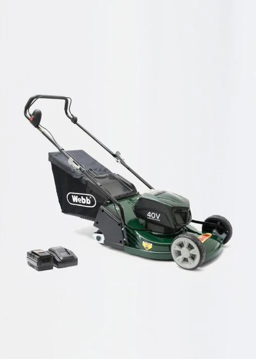Webb 17" Push ABS Deck Cordless Roller Rotary Lawnmower -Outdoor Garden Care Shop search 1823