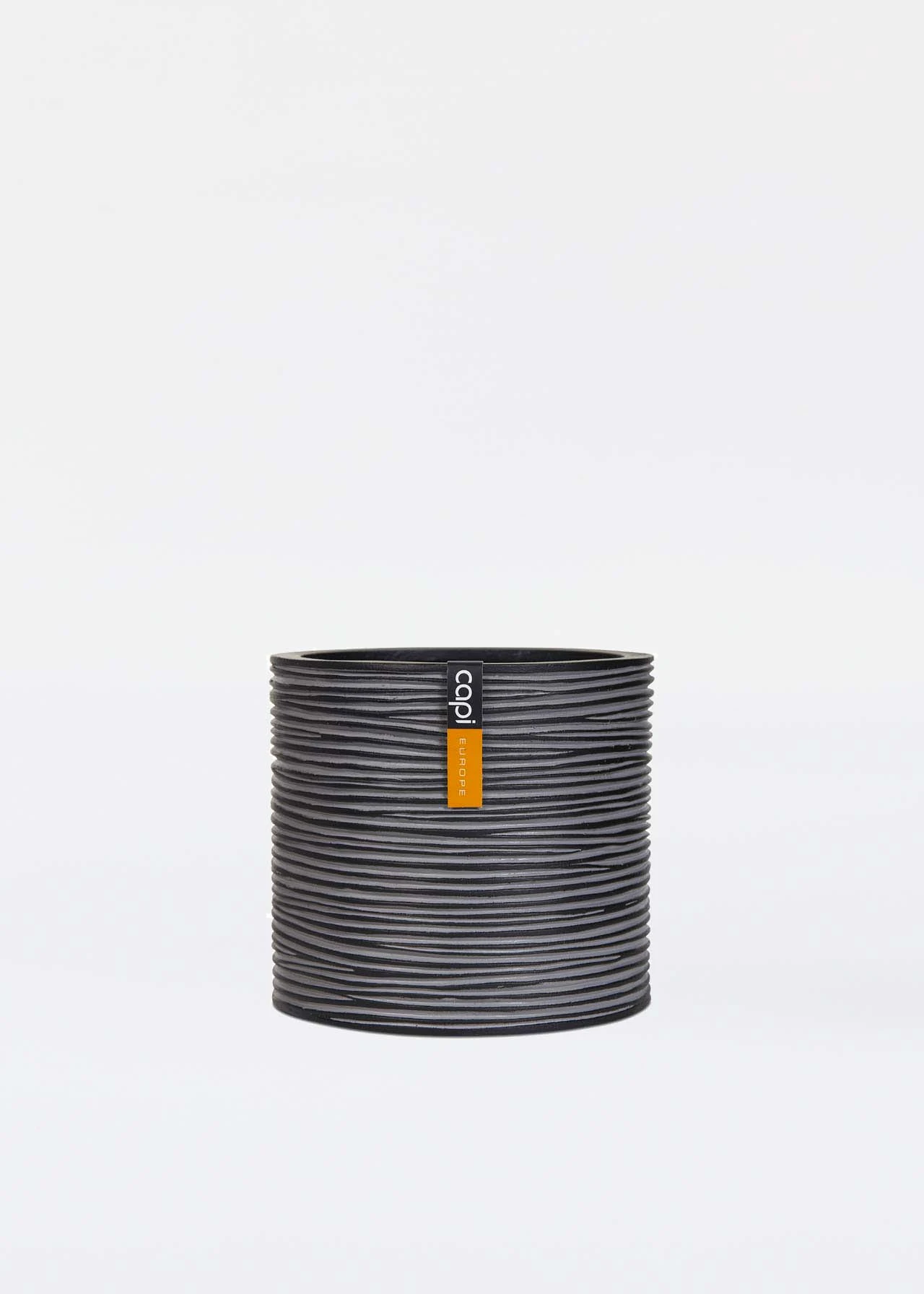 Vase Cylinder Rib 17X15 Black 1 Vase Cylinder Rib 17X15 Black