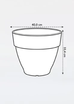 Elho Vibia Campana Round Pot 40cm -Outdoor Garden Care Shop search 217