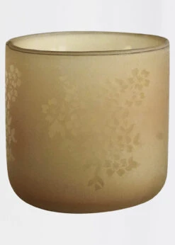 Kew Frosted Glass Planter 11cm Orange