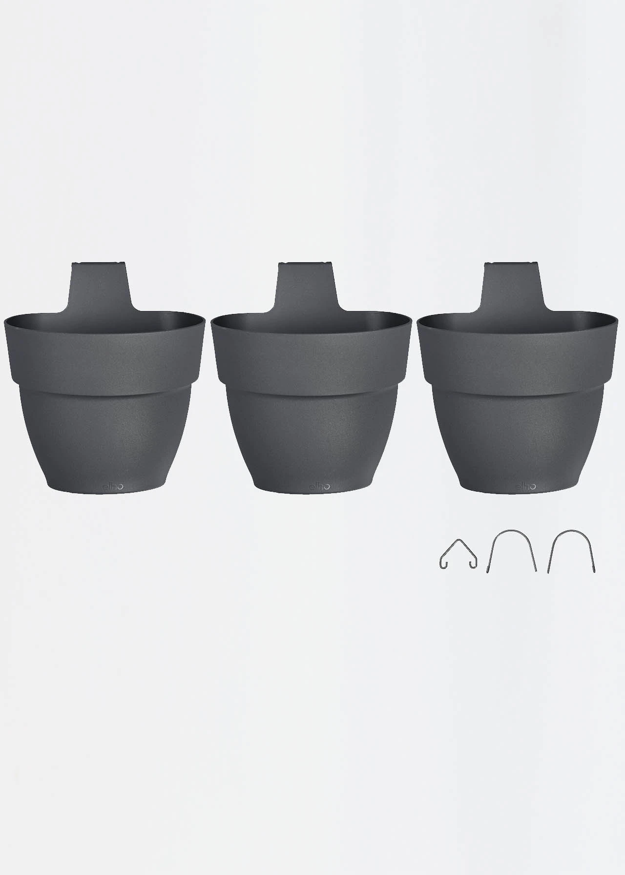 Elho Vibia Campana Vertical Forest Set/3 Anthracite 1 Elho Vibia Campana Vertical Forest Set/3 Anthracite