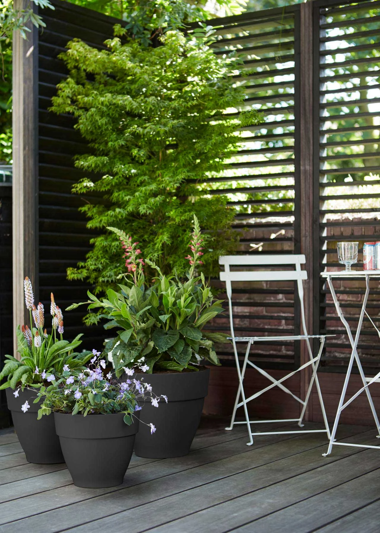 Elho Vibia Campana Pot 35cm Anthracite 2 Elho Vibia Campana Pot 35cm Anthracite - Image 2