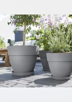 Elho Vibia Campana Pot 47cm Concrete -Outdoor Garden Care Shop search 257