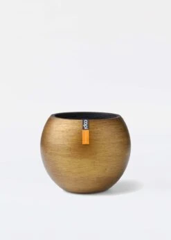 Vase Ball Retro 22X18 Gold