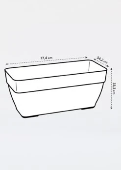 Elho Vibia Campana Terrace Trough 80cm -Outdoor Garden Care Shop search 327