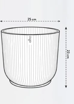 Elho Vibes Fold Round Pot 25cm Blue -Outdoor Garden Care Shop search 354