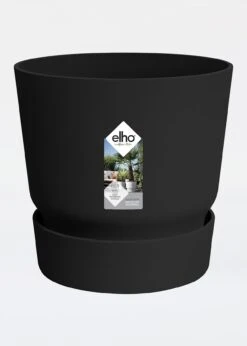 Elho Greenville Round 25cm Black -Outdoor Garden Care Shop search 41