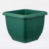 Self Watering Balcony Sq Planter 40cm Green