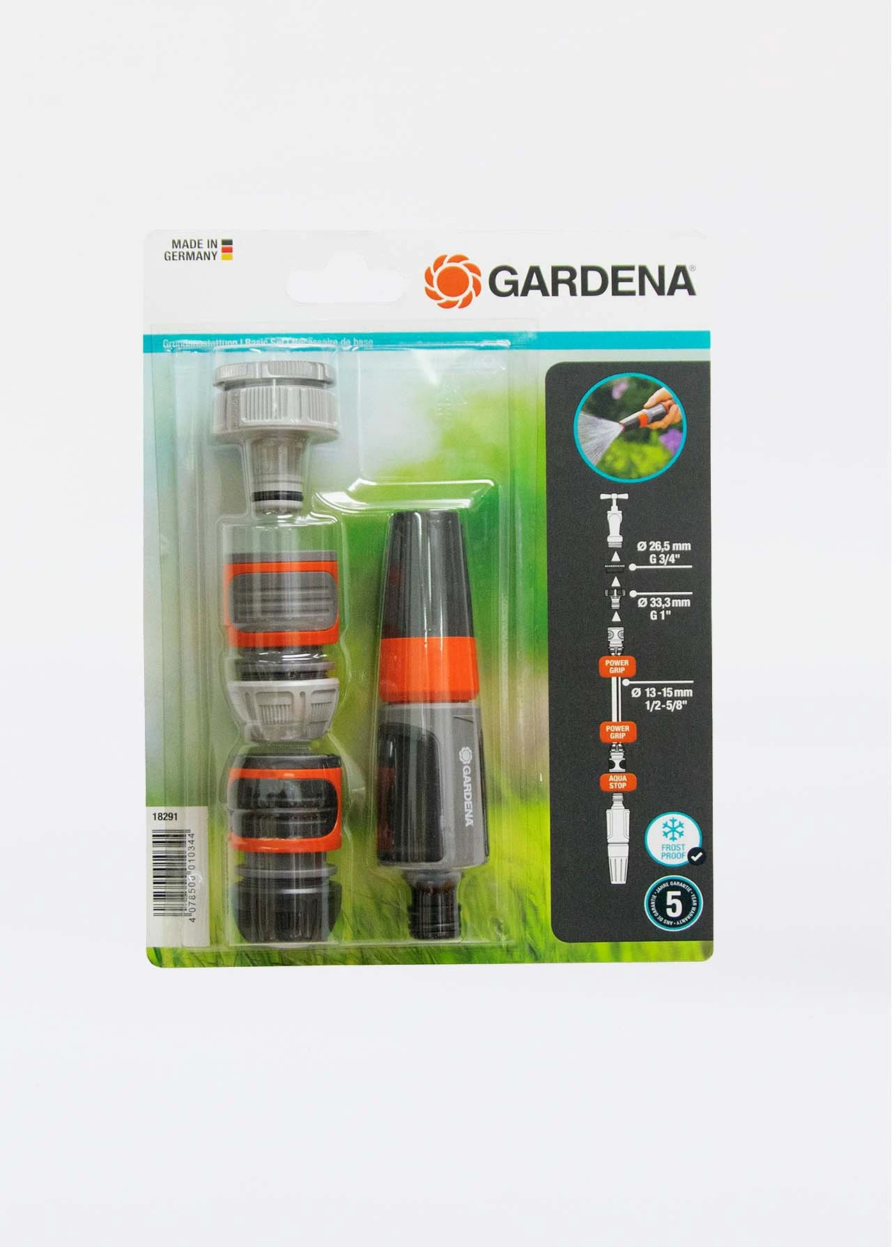Gardena Basic Hose End Set 2 Gardena Basic Hose End Set - Image 2