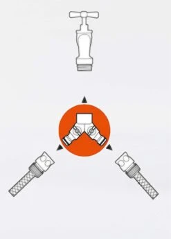 Gardena Twin-Tap Connector -Outdoor Garden Care Shop search 577