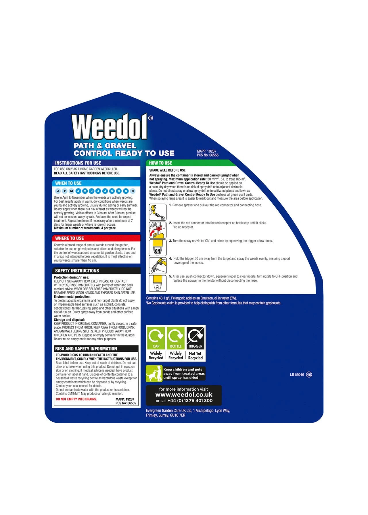 WEEDOL PATH & GRAVEL MAN SPRAYER 5L 2 WEEDOL PATH & GRAVEL MAN SPRAYER 5L - Image 2
