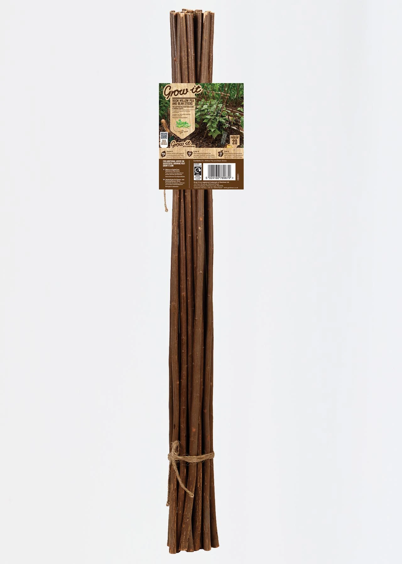 Willow Plant Sticks 120cm 4' 20pk 1 Willow Plant Sticks 120cm 4' 20pk