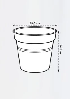 Elho Green Basics Growpot 40cm Black -Outdoor Garden Care Shop search 913